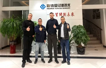 Khách hàng Nga đến thăm Headman để khám phá hợp tác mới trên thị trường lọc Á-Âu