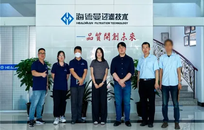 Khách hàng Hàn Quốc đến thăm Headman để thảo luận chuyên sâu về hợp tác công nghệ lọc xuyên biên giới